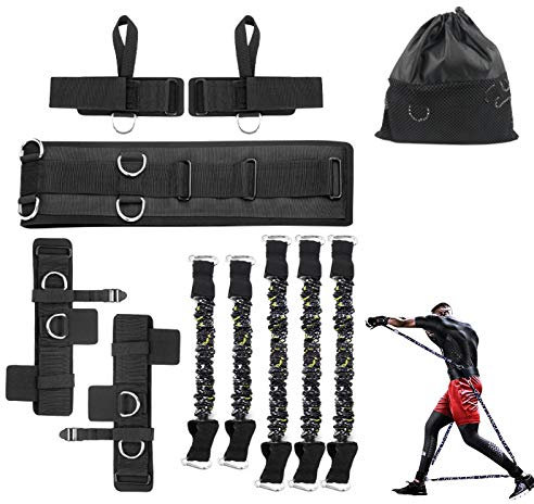 Sfeexun Bande de Resistance Boxe: Elastique Musculation Smartworkout pour MMA, Bande de Resistance Musculation Elastique Sport Bande Boxe Elastic Musculation, Noir 200lbs