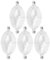 YUUGAA Angeln Float Ball, 5Pcs Angeln Blase schwimmt Sea Grobe Oberfläche Controller Angeln Float Ball Fish Tackle(Transparentes Weiß)