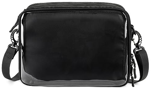 Steamedbun Ita Bag Crossbody mit Einsatz, kleine Ita Geldbörse für Anime Pin Display, Schwarz