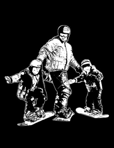 Father And Son Dad Sons Snowboard Snowboarding Winter Sports Snowboarder Free Style Snowboarders Notebook: Diary Collection Floral Notebook Sets|8.5x11 100 Pages Paperback Notebooks