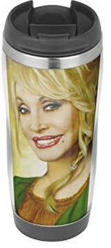 Dolly Parton Holy – Tasse de voyage, tasse isotherme pour boissons chaudes et froides