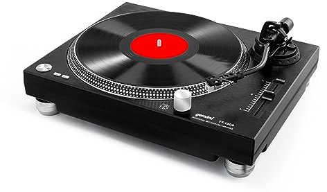 Gemini TT-1200 - Reproductor de discos de vinilo estéreo con interfaz USB