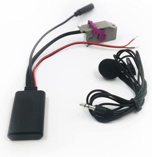 1SourceTek Adaptateur AUX Bluetooth Musique MP3 Aux-in Audio Cable Microphone Mains Libres Compatible avec Audi A3 A4 A6 A8 TT R8 RNS-E 32Pin