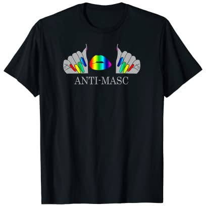 Funny Gay Anti-Masc Lippen und Nägel LGBTQ+ Pride Month T-Shirt