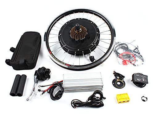 ROMYIX 48V 1000W Ebike Conversion Kit for Electric Bike 20 Rear Wheel Electric Bicycle Hub Motor Kit Brushless Gearless Hub Motor (48V 1000W Rear Wheel)