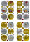 Oblique Unique® Weihnachts Sticker Frohe Weihnachten Aufkleber Deko für Weihnachten Weihnachtsaufkleber Weihnachtsdekoration Scrapbooking Gold Silber