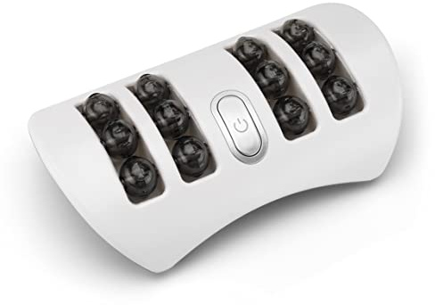 Well Being Dual Foot Massager Double Manual Massage Rotating Nodes Massaging Pad