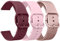 Mugust 3Pack Bracelets de Montres Silicone 20mm, Remplacement Dégagement Rapide pour Femme Homme 20mm 22mm (20mm, Vin Rouge/Rose/Or Rose)