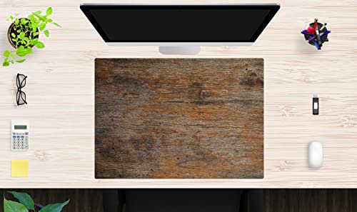 Schreibtischunterlage – Antikes Holz – 70 x 50 cm – Schreibunterlage aus Premium Vinyl – Made in Germany