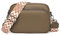 DKIIL NOIYB Camera Crossbody Bags for Women, Genuine Leather Wide Strap Camera Handbag Camera Purse Cross Body Bag Women's Cross-body Bags