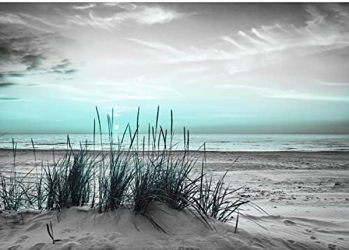 Runa Art Fototapete Strand Sonnenuntergang 352 x 250 cm Vlies Tapeten XXL Moderne Wandtapete Wohnzimmer Schlafzimmer 9588011c