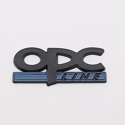 NURCIX Auto Metall 3D Emblem, Für opel opc Kofferraum Logo Buchstabe Aufkleber modifiziertes Abzeichen Sticker Styling Zubehör,B