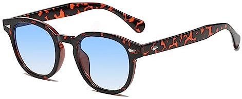 LHSDMOAT Vintage Karneval-Rund-Sonnenbrille UV400 Depp-Stil Modestil für Herren & Damen | Schutz für Reisen, Autofahren, Sport & Outdoor-Aktivitäten