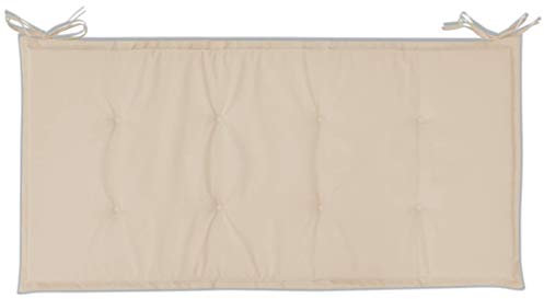 Homgoday Gartenbankauflage Bankauflage Bankkissen Sitzauflage Sitzkissen Bankpolster Sitzpolster Auflage für Gartenbank Gartenschaukeln Creme 100x50x3 cm Oxford-Gewebe