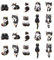 DanLingJewelry 20Pcs Mixed Styles Schwarze Katze Emaille Charms Schöne Tier Haustier Charms Emaille Dangle Charms für Schmuck DIY Making Crafts
