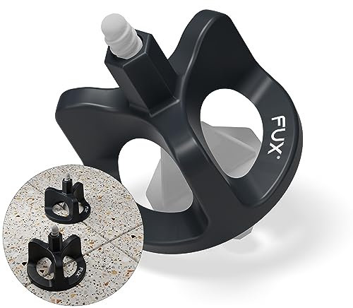 FUX® Système de nivellement pour carrelage 1,5mm, kit nivellement carrelage : 200 cadrans de serrage + 200 croisillons autonivelants 1,5mm, outillage carreleur, kit carreleur (400 Set 1,5mm)