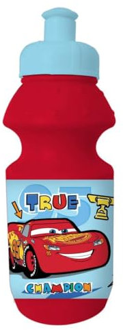 ALBRI borraccia in polipropilene 500 ml di Cars con beccuccio retraibile con tappo di sicurezza fa si che i liquidi contenuti nella borraccia non fuoriescano