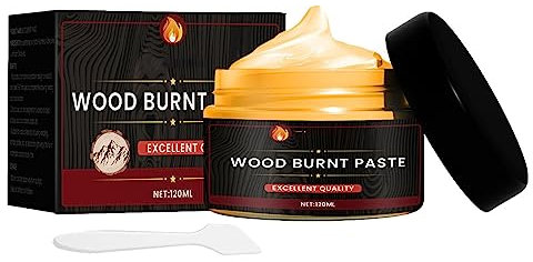 Pasta combustible de madera chamuscada para madera y manualidades | Gel para quemar madera, pasta para quemar artesanías en madera fácil de aplicar,accesorios de pirograbado para pintura de madera