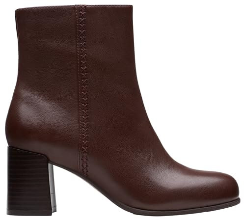 Clarks Keirsta Faye, Stivali alla Moda Donna, Pelle Marrone, 40.5 EU