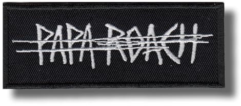 American Rock Band Bestickter Aufnäher für DIY Kleidung Projekte Aufnäher Bügelbild Abzeichen Trendy Mode Accessoire Einzigartiges dekoratives Logo für Jacken Jeans Taschen Vintage Bekleidung