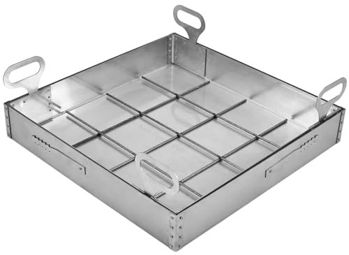 Schachtabdeckung Edelstahl 500x500 Höhe 80 mm Revisionsschacht Gullideckel Auspflasterbar EN - 124