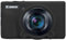 Elonbo Étui de protection en silicone pour appareil photo numérique Canon PowerShot SX740/SX730, Canon PowerShot SX740 HS/SX730 avec couvercle d'objectif amovible, noir