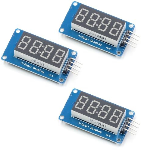 0.36-Zoll 4-Bit-digitales Röhrenanzeigemodul mit LED display TM1637 Treiberchip led anzeige programmierbar Röhrenuhr-Anzeige fürARDUINO display 7-Segment-rote Digitalröhre uno (3)