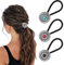 AOZUO 3 Teiliges Pferdeschwanz Halter Im Western Stil, Haargummi Armband Aus Metall Boho Haarspangen Vintage Türkis Concho Kürbisblüten Haarbänder Elastische Haarmanschetten Haar Accessoires Für Fraue