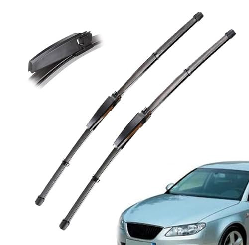 WOHOOD Escobillas Limpiaparabrisas Delanteras para Seat para Exeo ST 3R5 2009-2013 2010 2011 2012 Limpiaparabrisas Ventanas Coche Lluvia Cepillos 22+22 Accesorios
