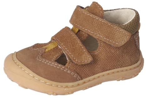 RICOSTA Jungen Low-Top Sneaker EBI, Kinder Lauflernschuhe, Weite: MITTEL, lose Einlage, Strassenschuhe, Sportschuhe, Hazel/Caramel (261), 25 EU