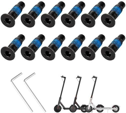 Lot de 14 vis de rechange pour scooter électrique - Accessoires de fixation - Accessoires de rechange - Compatibles avec les trottinettes Xiaomi M365, G30, F30/F