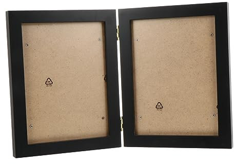 Cabilock Klappfoto Aus Massivholz – Vertikaler Bilderhalter Mit Scharnier Für Wohnzimmer Schlafzimmer Büro – Kunst- Und Hochzeitsdekor