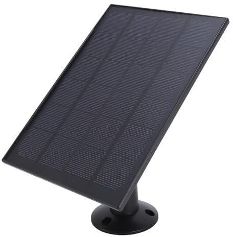 8-W-Solarpanel für Blink-Kamera, IP66 Wetterfestes Solarpanel-Ladegerät für Ring, und Andere Sicherheitskameras, mit 9,84 Fuß Langem Kabel (BLACK)