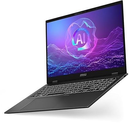 MSI Prestige 16 AI+ EVO 16 Pollici UHD+ OLED Laptop: Intel Ultra 7-256V, Intel ARC Graphics, 16GB DDR5, 1TB NVMe SSD, HDMI, Wi-Fi 7, Win 11 Home: Stellar Gray B2VMG-059US