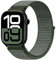 Faliogo Nylon Armband Kompatibel mit Apple Watch Armband 44mm 45mm 46mm 42mm(Series 3/2/1) 49mm, Verstellbare Solo Loop Sportarmband für iWatch Series 10 9 8 7 6 5 4 3 2 1 SE Ultra, Grün