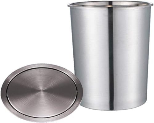 QUSYZD Poubelle de Cuisine encastrée sur Plan de Travail, Poubelle avec goulotte à déchets,