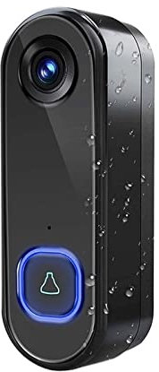 ZKLGS Video Doorbell Wireless, TUYA Video Doorbell 1080P HD Outdoor Phone Door Bell Camera Security Video Intercom IR Night Vision AC USB Power Smart Home for Home Security