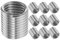 ABOOFAN 10 Piezas Kit De Reparación De Hilos Manguito Protector De Hilo Insertos De Tornillo Adaptador De Manguito Roscado Manguito De Tornillo De Rosca Plata Acero Inoxidable