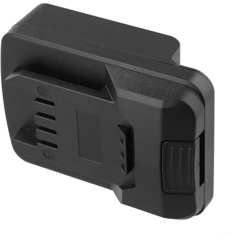 GANCEI Adaptateur de batterie compatible avec Einhell Power X-Change 18 V Lithium-Ion pour Parkside X20V Team Connexion outil électrique sans fil Noir