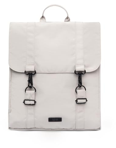 Lefrik Laptop-Rucksack XL, 100 % recyceltes Gewebe, 15 l, 40 x 30 x 14 cm, Fossil, Grande