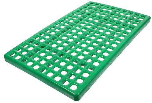 KOCKSHION Kaninchenkäfig Bodenplatte aus Kunststoff mit Runde Löcher Isolierende Matte für Kleintiere Geeignet für Innengehege und Zucht