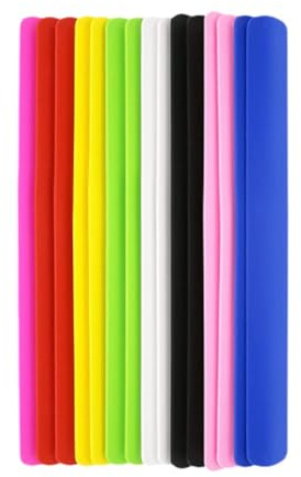 Etyldya 15 Stück Slap Armbänder, Weiche Wickelarmbänder für Valentinstag, Ostern Und Halloween