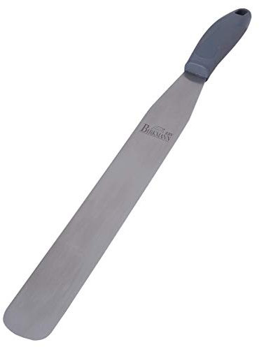 RBV Birkmann Easy Baking, Streichpalette, 22 cm, dunkelgrau, Anti-Rutsch-Kunststoffgriff, Klinge aus Edelstahl