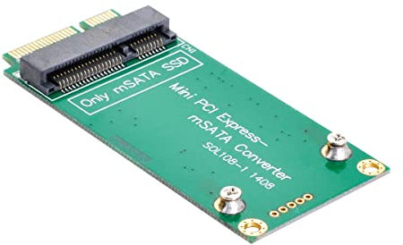 Cablecc Adaptateur mSATA vers Mini PCI-e SATA SSD 3 x 7 cm pour ASUS Eee PC 1000 S101 900 901 900A T91 3 x 5 cm