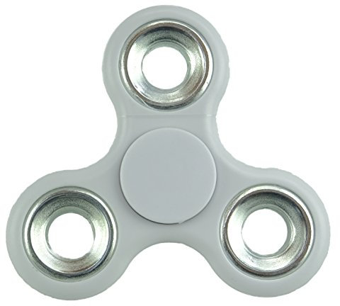 Christmas Concepts® - Exclusif Fidget Hand Spinner - Réducteur de Stress, Soulagement du Stress - Blanc