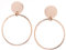 Happiness Boutique Damen Runde Ohrringe Creolen in Rosegold | Offen Kreis Hängeohrringe Schmuck Edelstahl