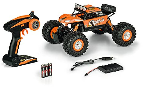 Carson – Sea Racer 1:12 – RC-Auto als Amphibienfahrzeug, 100% RTR, für Land und Wasser, robust und wasserfest, mit 2.4G Fernsteuerung, LxBxH: 350mm/ 250mm/ 168mm, Orange