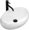 Rea Aufsatzwaschbecken Linda Waschbecken für Badezimmer aus Keramik 483 x 341 x 145 mm