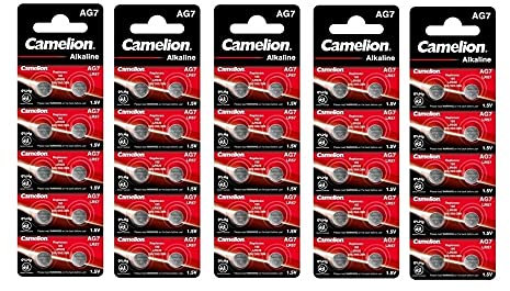 Batterie de Montre Camelion AG7 395/399 / SR 927 SW / G7 1.5V - 5X Blisters