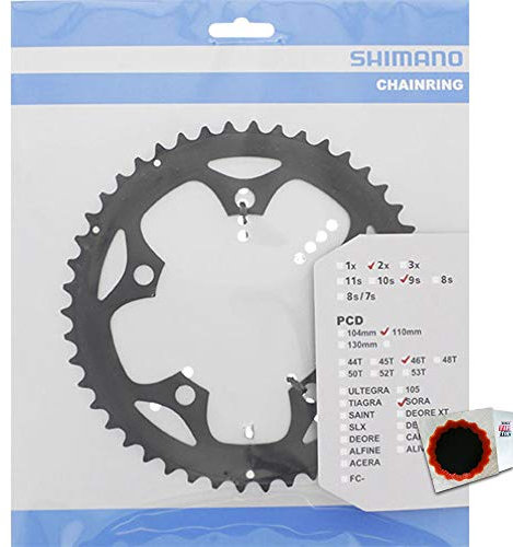 Shimano Kettenblätter SORA FC-3550 46 Zähne 110mm Aluminium schwarz Fahrrad